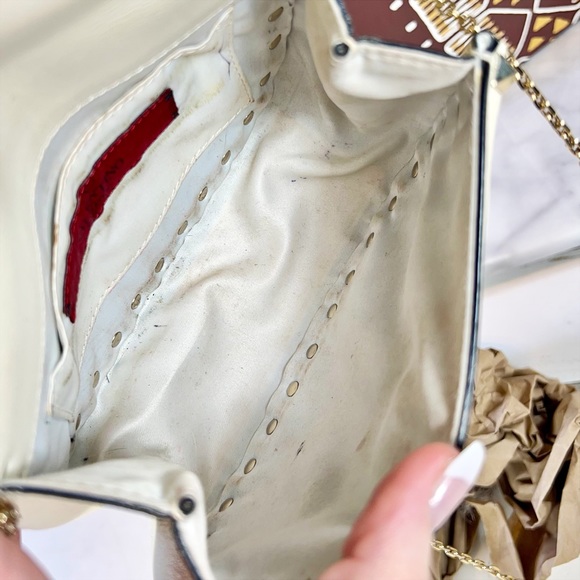 Valentino Garavani Valentino Garavani Rockstud Mini Leather Saddle Crossbody Bag - Picture 7 of 12